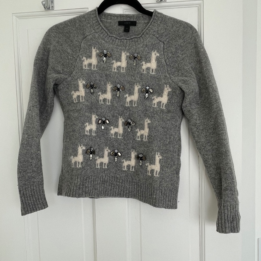 J.Crew Gray Wool Pullover